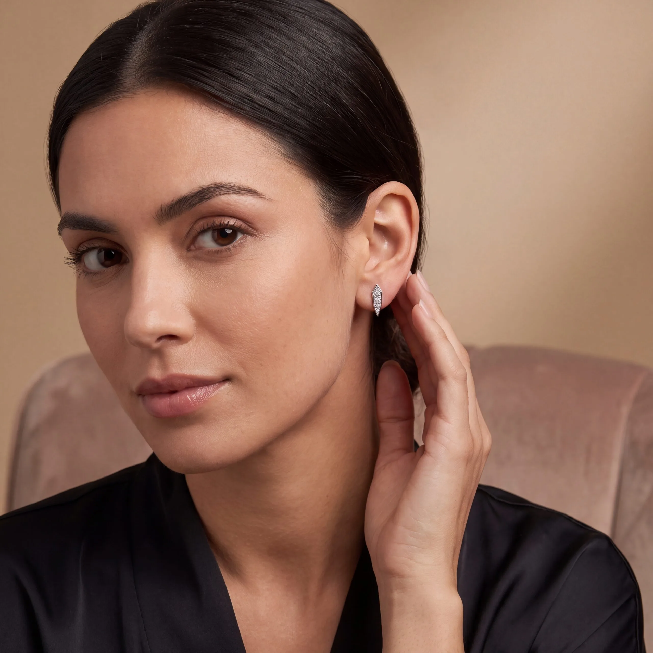 Boucles d'oreilles tendance, Bellonor marque de joaillerie de luxe.